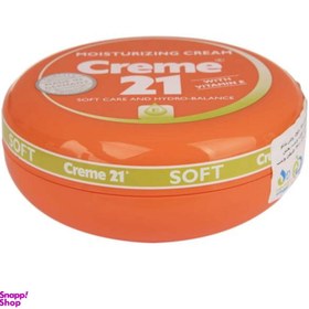 تصویر کرم مرطوب کننده کرم 21 (Creme 21) مدل soft کد 21 حجم 150 میلی‌لیتر 