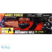 تصویر اسباب بازی تفنگ موزیکال و باطری خور Army Force مدل 7744B 