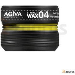 تصویر واکس مو قوی آگیوا AGIVA شماره 4 رنگ مشکی ا AGIVA STYLING WAX 04 EXSTRONG & COK SERT + KERATIN AGIVA STYLING WAX 04 EXSTRONG & COK SERT + KERATIN