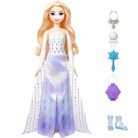 تصویر عروسک السا از دیزنی فروزن با قابلیت چرخش و نمایش برند dİsney Disney Frozen Spin & Reveal Elsa Doll