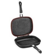 تصویر گریل برقی تابه دوبل گرانیت مربع 32 سانتی متر مشکی اورجینال Schafer 