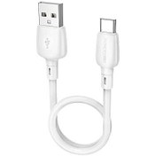 تصویر کابل USB به Type-C پاور بانکی بروفون مدل BX93 طول 25cm borofone-bx93-usb-to-type-c-power-bank-cable