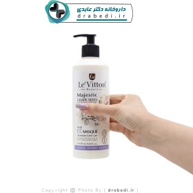 تصویر ماسک مو CC بدون سولفات حاوی روغن هسته انار و انگور لویتون Le'vitton Hair Mask CC Masque