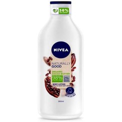 تصویر لوسیون بدن نیوآ Nivea سری Naturally good مدل (کاکائو) حجم 350 میلی لیتر 