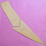 تصویر شابلون یقه بلیزری نسوز مناسب سایز ۳۶ تا ۵۲ 