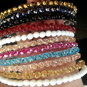 تصویر تل کریستال رنگی - طلایی 