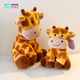 تصویر عروسک زرافه | مدل نشسته | 35 سانت 