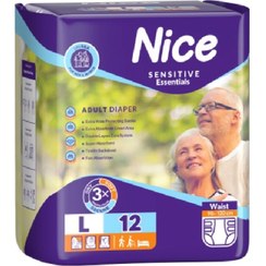 تصویر پوشینه بزرگسال نایس سایز بزرگ بسته ۱۲ عددی 