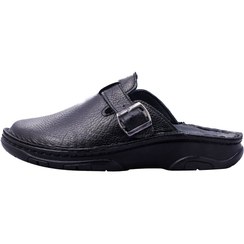 تصویر صندل طبی مردانه دکتر فام مدل شهاب رنگ قهوه ای و مشکی 