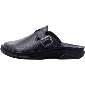 تصویر صندل طبی مردانه دکتر فام مدل شهاب رنگ قهوه ای و مشکی 