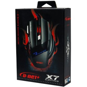 تصویر ماوس گیمینگ با سیم دی نت مدل X7 D-NET Gaming Mouse X7