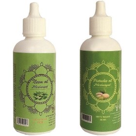 تصویر روغن تقویت کننده مو، مژه و ابرو مرهم یاب مدل پسته و چریش حجم 80 میلی لیتر مجموعه 2 عددی 