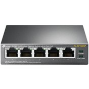 تصویر سوییچ 5 پورت مگابیت و دسکتاپ تی پی لینک TP-LINK TL-SF1005P 5-Port 10/100Mbps Desktop Switch 