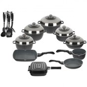 تصویر سرویس پخت و پز ۲۲ پارچه عروس مدل کلاسیک خطی Aroos Classic Cooking Service