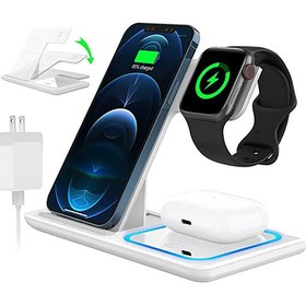 تصویر شارژر بی سیم رومیزی 15 وات رسی Recci RCW-15 Magnetic Wireless Charger 