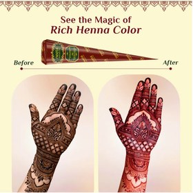 تصویر حنای قیفی طراحی دست و پا (نیتا) اصل هندوستان Neeta Mehendi