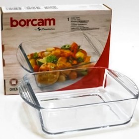 تصویر تابه مربع پیرکس بورجام پاشاباغچه کد ۵۹۸۵۴ Borcam Pasabahce Square Pyrex Pan Code 59854