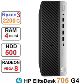 تصویر مینی کیس HP EliteDesk 705 G4 SFF RYZEN 3 2200G 