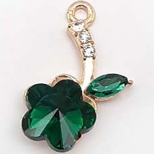 تصویر خرجکار گل آویز تک برگ نگیندار 