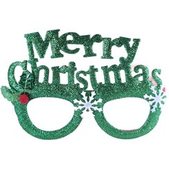 تصویر عینک کریسمسی طرح merry christmas 