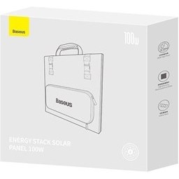 تصویر پنل خورشیدی قابل‌حمل 100 وات بیسوس Baseus Energy Stack Solar panel 100W CCNL050006 