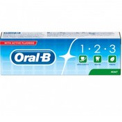تصویر خمیردندان سفید کننده ۱٫۲٫۳ اورال بی 100 میل ا ORAL B 1.2.3 Toothpaste 100ml ORAL B 1.2.3 Toothpaste 100ml