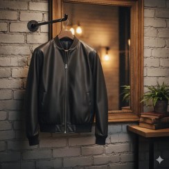 تصویر کاپشن چرم مردانه مدل Artim 