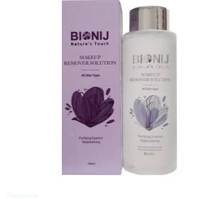 تصویر محلول پاک کننده آرایش بیونیج حجم 200 میلی لیتر، مناسب انواع پوست Bionij Makeup Remover Solution for All Skin Types - 200ml