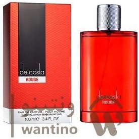 تصویر ادو پرفیوم مردانه فراگرنس ورد مدل De Costa Rouge حجم 100 میلی لیتر Fragrance World De Costa Rouge Eau De Parfum For men 100ml