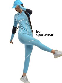 تصویر ست تیشرت شلوار کلاهدار فینگردار ورزشی زنانه NIKE NIKE womens sports hooded pants tshirt set