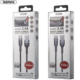 تصویر کابل شارژر ریمکس مدل RC_064a 2.4A تایپ سی - 20 / 20 USB_type-c REMAX Sury 2 Series 2.4A Data Cable RC-064a