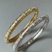 تصویر دستبند النگویی نگین دار 