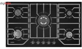 تصویر اجاق گاز شیشه ای درسا مدل هامون DG2100-5M Dorsa Hamoun5 Gas Hob