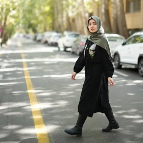 تصویر پیراهن پروانه رنگ مشکی - 38-40-42 