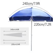 تصویر سایبان چتری رنگی وزن ۱۶ کیلوگرم 