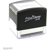 تصویر مهر لیزری مستطیل رنگی Leizer Stamp LS-38 
