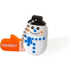 تصویر فلش مموری ایکس انرژی مدل SNOWMAN ورژن USB2 ظرفیت 64 گیگابایت X-Energy Snowman USB2 64GB flash memory