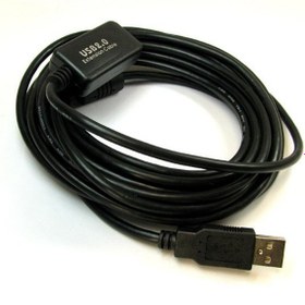 تصویر کابل افزایش طول مدار دار (اکتیو) USB 2.0 فرانت طول 15 متر مدل FN-U2CF150 Faranet USB 2.0 AM/AF Active Extension Cable / FN-U2CF150