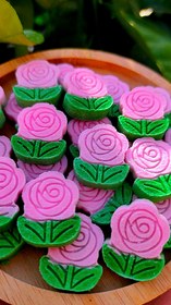 تصویر گل رز دو رنگ وانیلی 