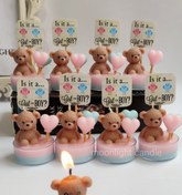 تصویر گیفت شمع وارمری moonlight تعیین جنسیت تدی 