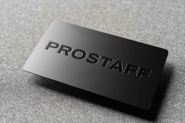 تصویر کارت ویزیت فلزی طرح ProStaff 