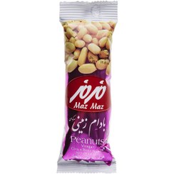 تصویر بادام زمینی سرکه ای مزمز وزن 40 گرم | طعم تند و ترش خوشمزه برای میان وعده 