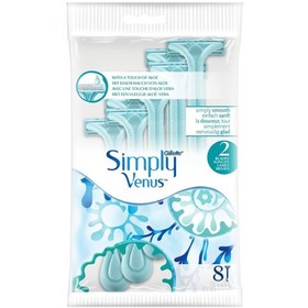 تصویر خود تراش ژیلت مدل 2 Simply Venus بسته 4 عددی | تیغ اصلاح