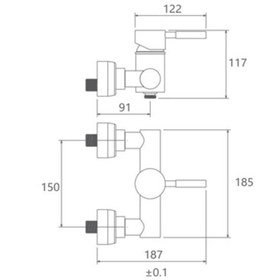 تصویر شیر توالت شودر مدل موناکو پلاس Monaco Plus-Toilet Mixer