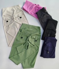 تصویر لگ کارگو اسپندکس جیبدار - صورتی / دو ایکس لارج ۴۰/۴۲/۴۴ 