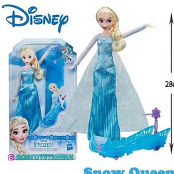 تصویر عروسک السا با سورتمه 