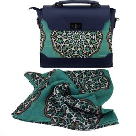 تصویر ست کیف و شال زنانه پیچک کد 02 Women Bag and Shawl Set Code 02