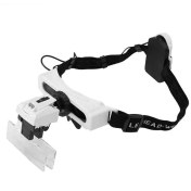 تصویر ذره بین عینکی پیشانی بند چراغ دار ۸ لنز مدل ۹۸۹۲E1 