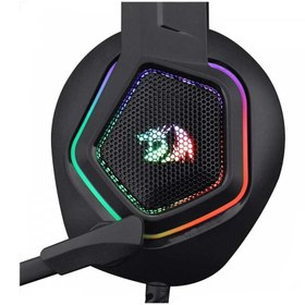 تصویر دست گیمینگ ردراگون مدل H280 Medea REDRAGON H280 Medea Black RGB Gaming Headset