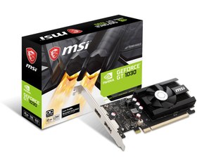 تصویر کارت گرافیک GeForce GT 1030 2GD4 LP OC ام اس آی 2 گیگابایت MSI GeForce GT 1030 2GD4 LP OC Graphics Card